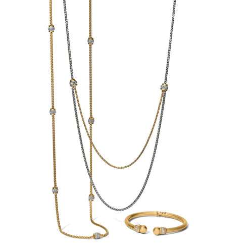 Brighton Meridian Open Hinged Bangle Bracelet in Gold Tone - Elegant Jewelry for Women, Perfect for Parties, Weddings & Everyday Wear