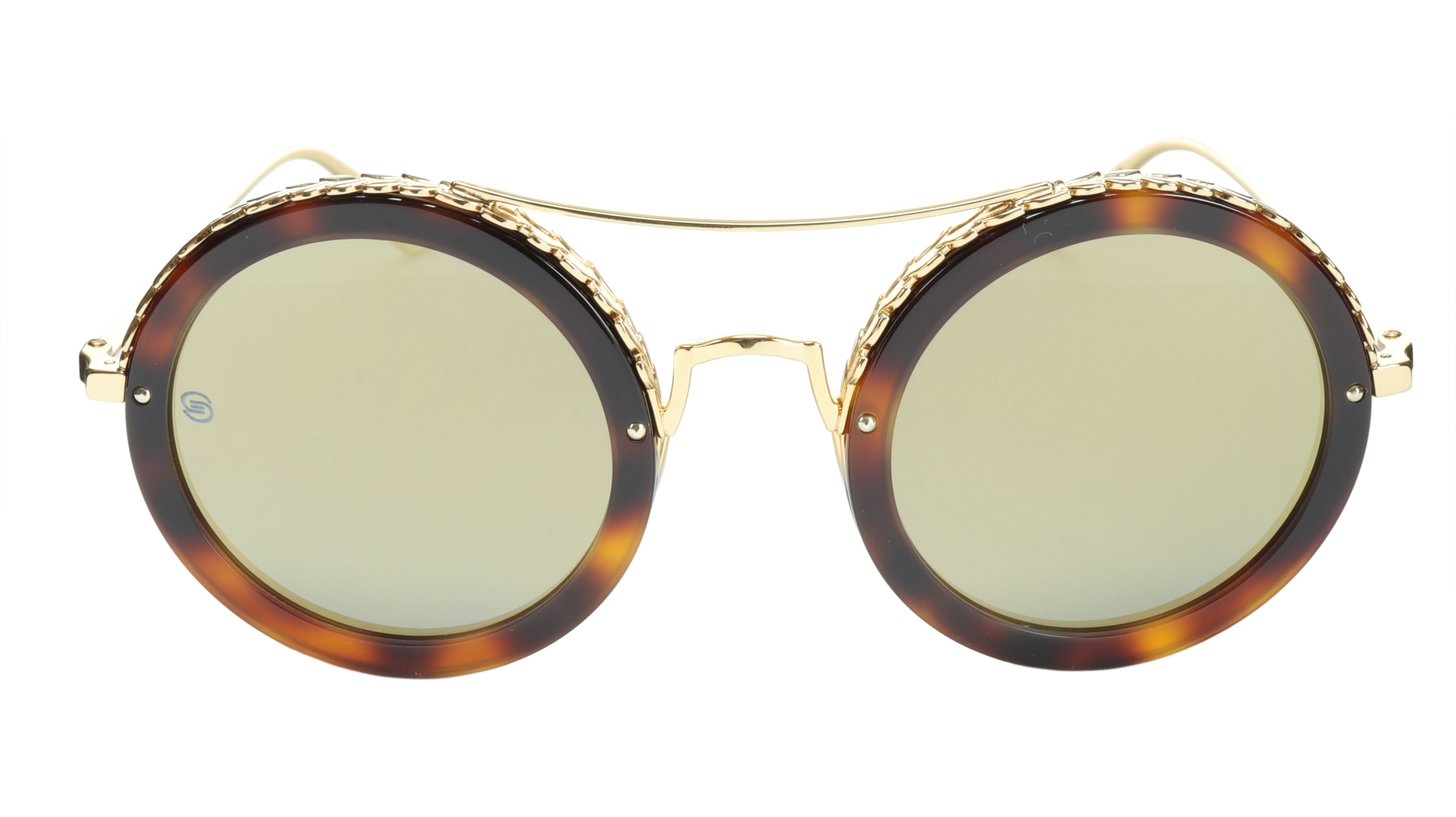 Ellie Saab ES 001/S 06JO3 Designer Sunglasses - Italian Made Acetate & Metal Frame (48-27-145) - Luxury UV Protection for Women | Perfect for Beach, Driving & Fashion Outfits