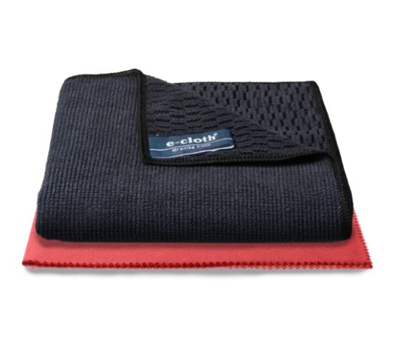 Premium E-Cloth Granite Cleaning Cloths - Streak-Free, Lint-Free for Countertops & Stone Surfaces - Perfect for Kitchen, Bathroom & Outdoor Use