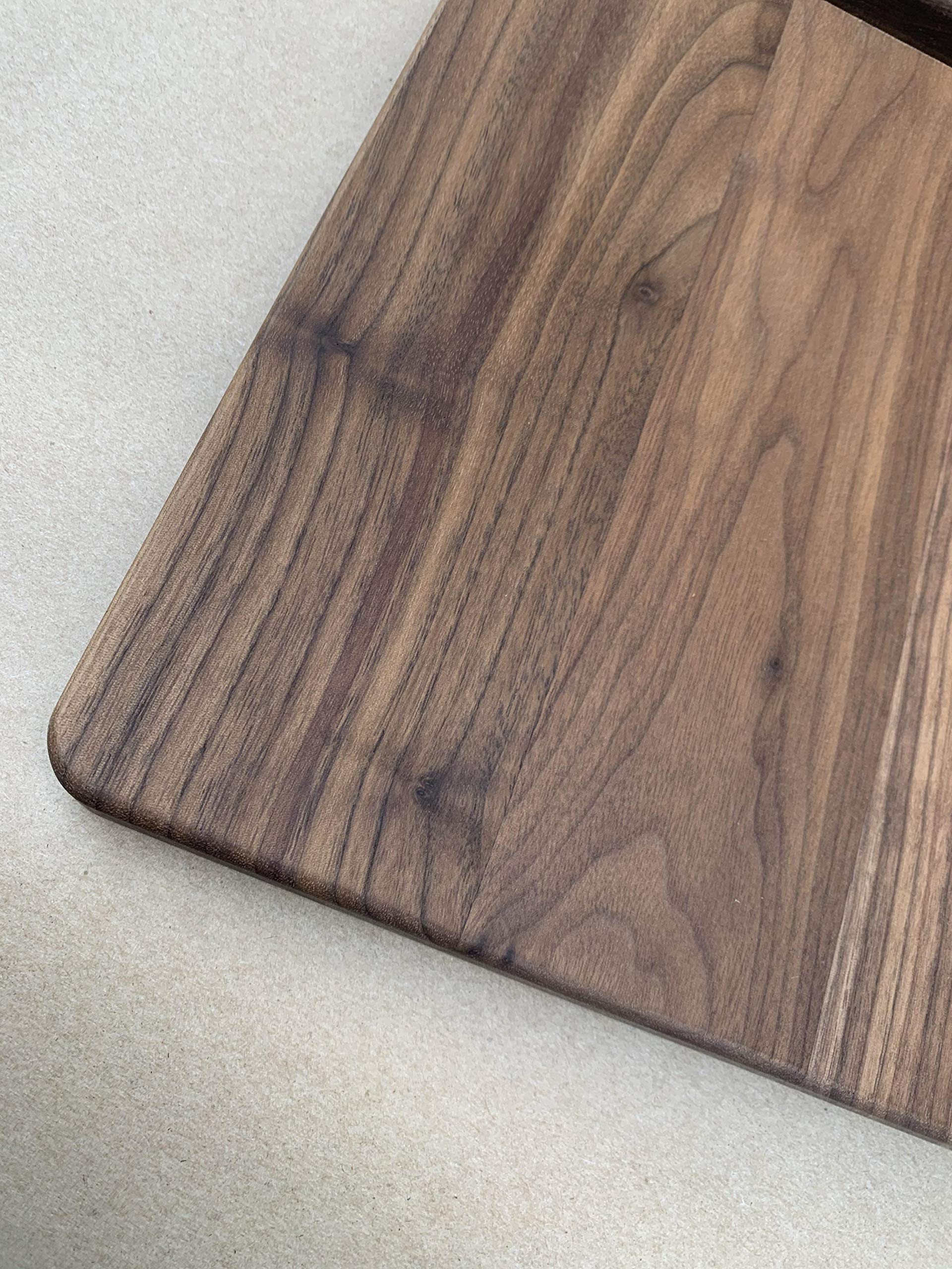 Personalized Walnut Cutting Board with Engraved Love Quote - Custom Wood Chopping Board for Kitchen, Wedding Anniversary & Housewarming Gift - Perfect for Home Cooking, BBQ & Romantic Dinner Prep