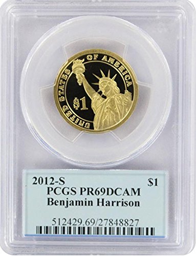 2012 Harrison Presidential Dollar S Proof PR-69 PCGS Certified - Rare Collectible Coin for Investment & Display
