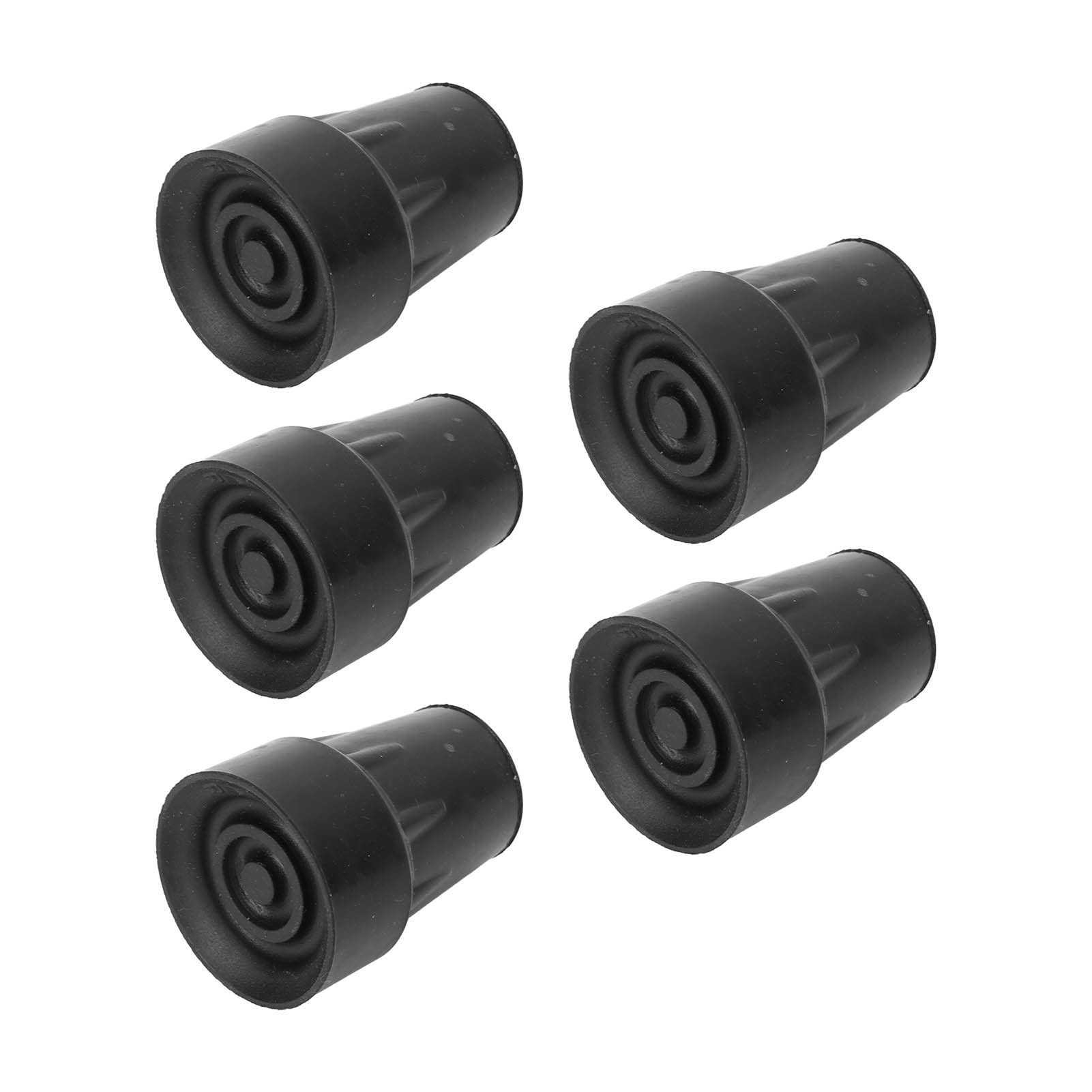 Thickened Walking Cane Tips with Built-in Metal Gasket - Safety Rubber Crutch Tips for Seniors & Mobility Assistance - Ideal for Indoor/Outdoor Use on Hard Floors & Uneven Surfaces