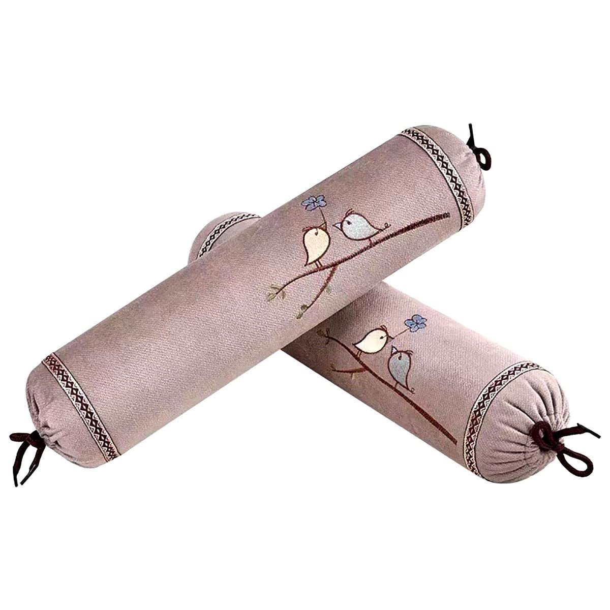 Organic Buckwheat Neck Pillow - Adjustable Cervical Support for Neck Pain Relief, Breathable & Cool Sleep Pillow with Buckwheat Husk Filling (Color: E) - Perfect for Travel, Office & Home Use