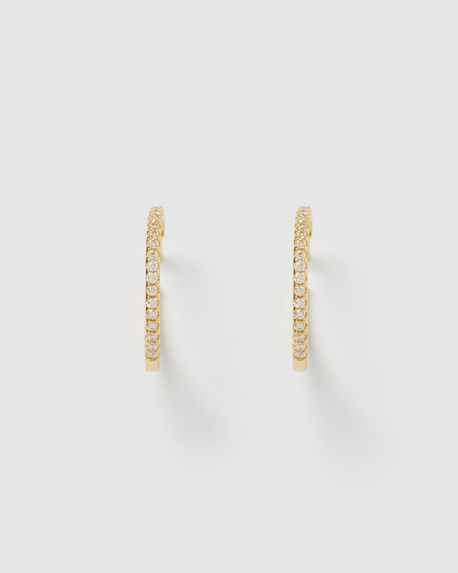 Izoa Belle Gold Hoop Earrings for Women - Elegant & Stylish Jewelry for Everyday Wear, Parties & Special Occasions