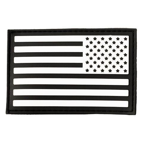 USA Flag PVC Patch - Patriotic Embroidered Iron-On Badge for Jackets, Hats & Bags - Perfect for Military, Veterans & 4th of July Celebrations
