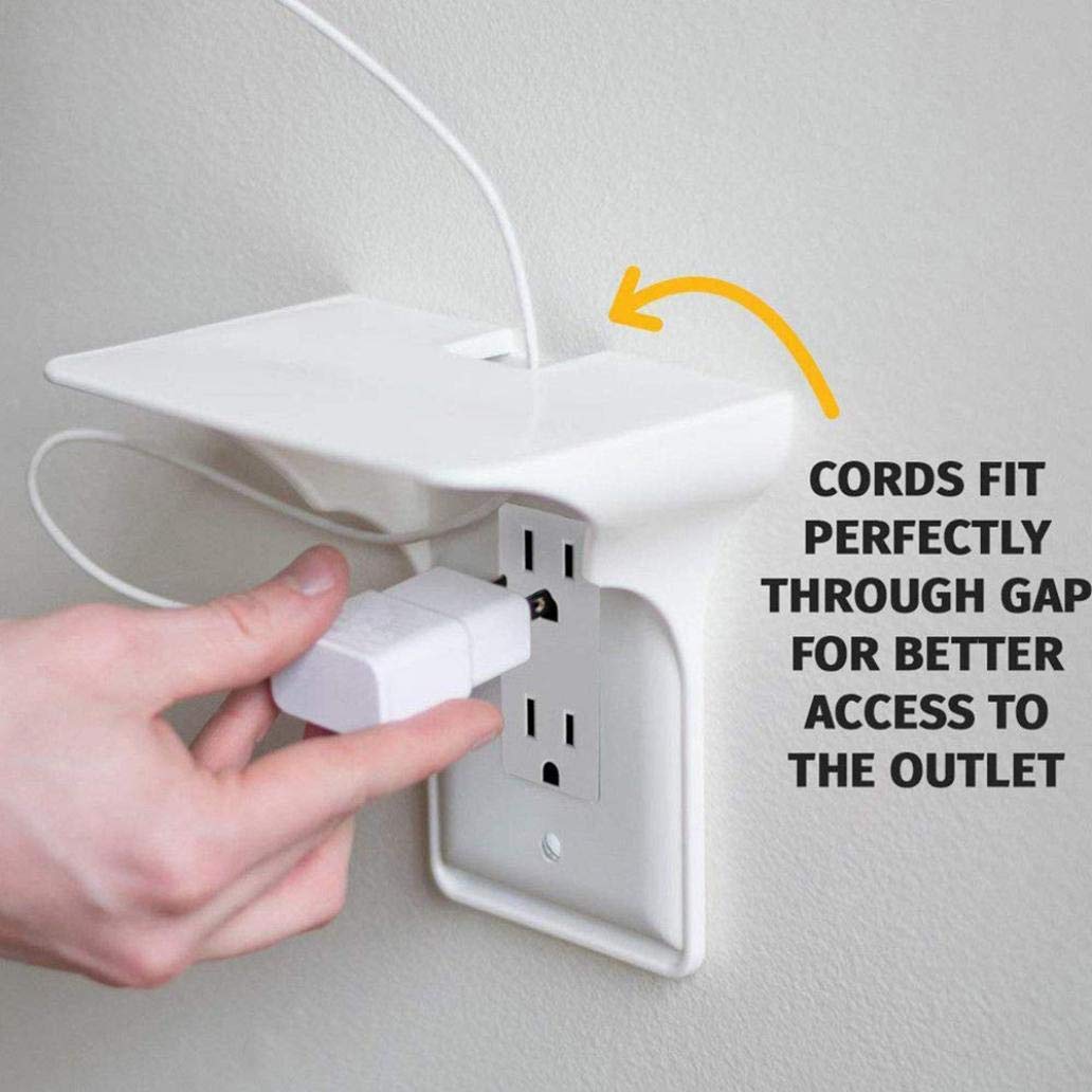 Wall Mount Phone Holder - Kitchen & Bathroom Storage Rack for Home Organization