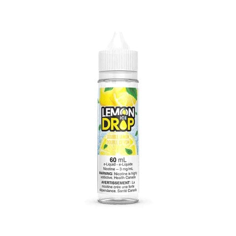 Double Lemon Lemon Drop Ice E Juice - 60mL Refillable Vape Juice for E-Cigarettes | Sweet & Tangy Flavor | Perfect for All-Day Vaping & Cloud Chasing