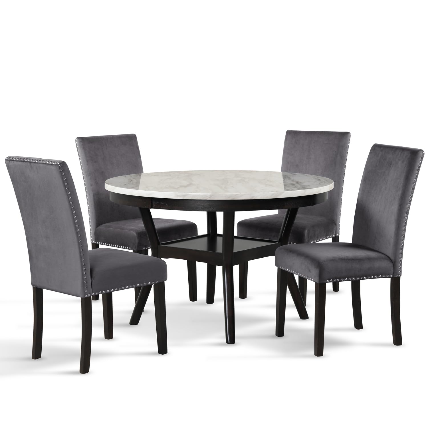 Celeste 5-Piece Round Dining Set - 47