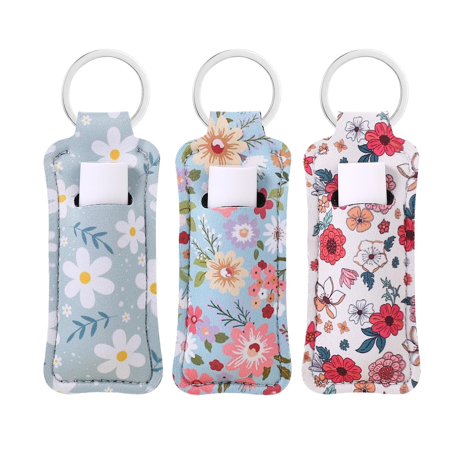 Cute Lip Balm Keychain Holder with Clip - COOKOOKY Chapstick Holder for Keys, Perfect for Travel, Gym, and Everyday Use