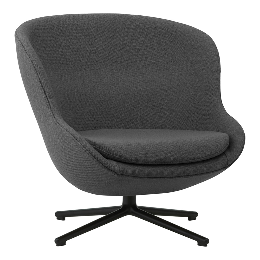 Modern Hyg Lounge Chair with Low Swivel Base - Comfortable Recliner for Living Room, Bedroom, or Office Relaxation