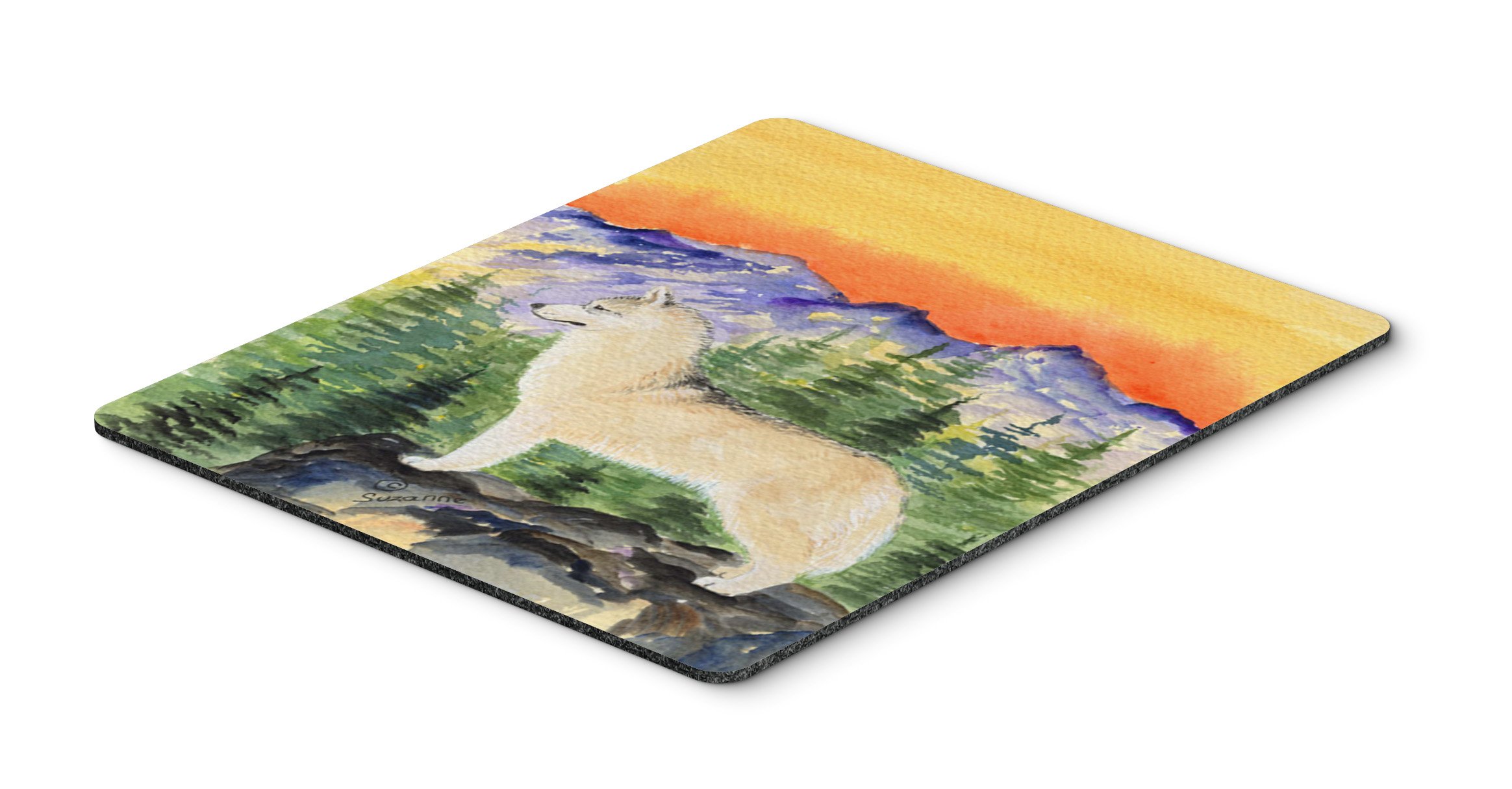 Siberian Husky Mouse Pad & Trivet - Large Washable Non-Slip Desk Mat for Home Office, Gaming, and Computer Use - Perfect for Work, Study, and Decor