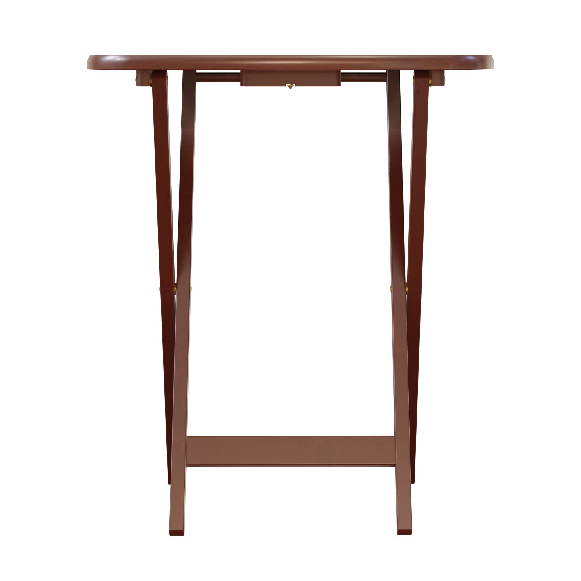 Winsome Lucca Walnut Brown Snack Table - 22.83