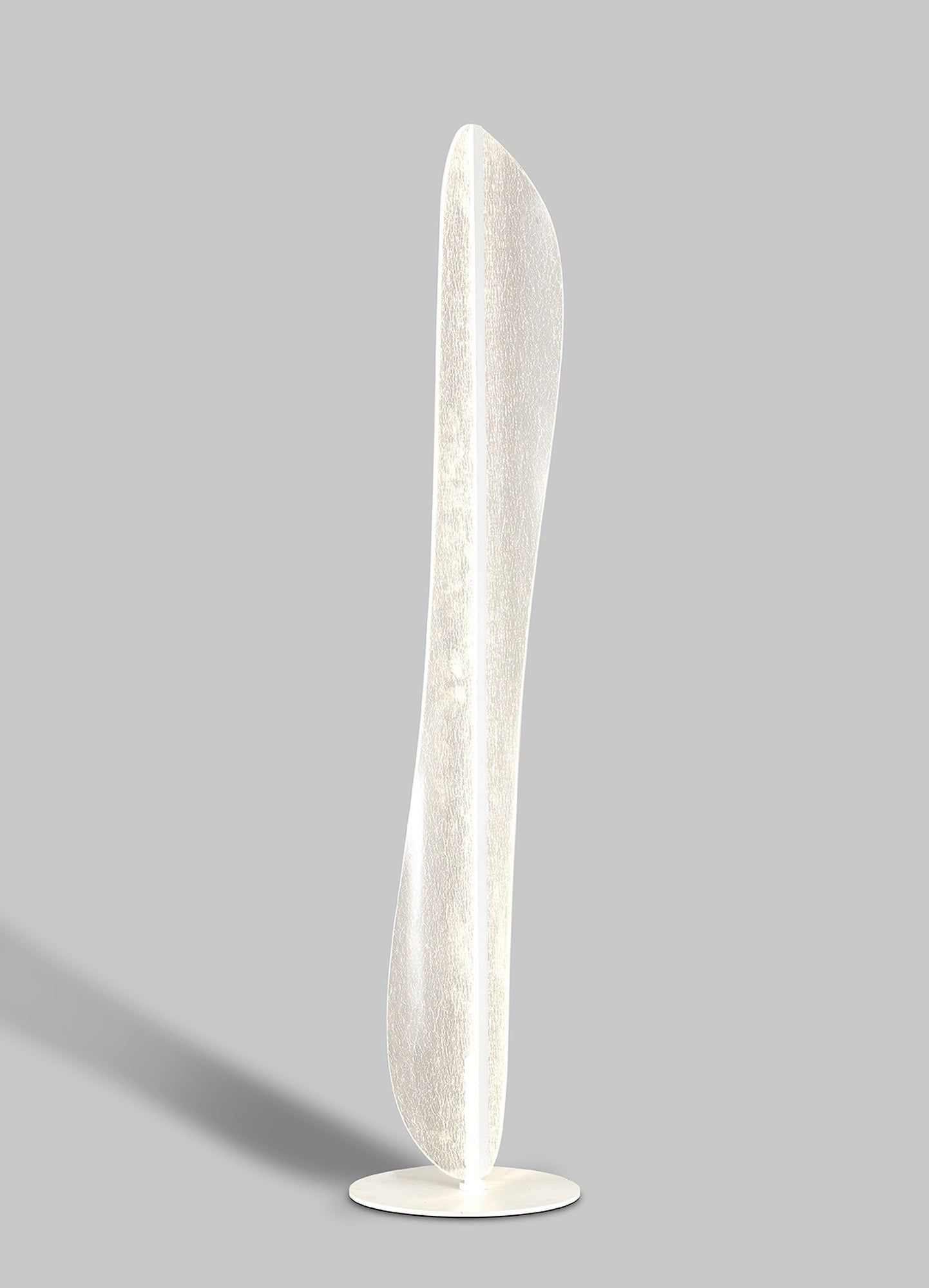 Bianca Modern LED Floor Lamp - Small & Large Size, White Finish for Living Room, Bedroom, or Office Lighting