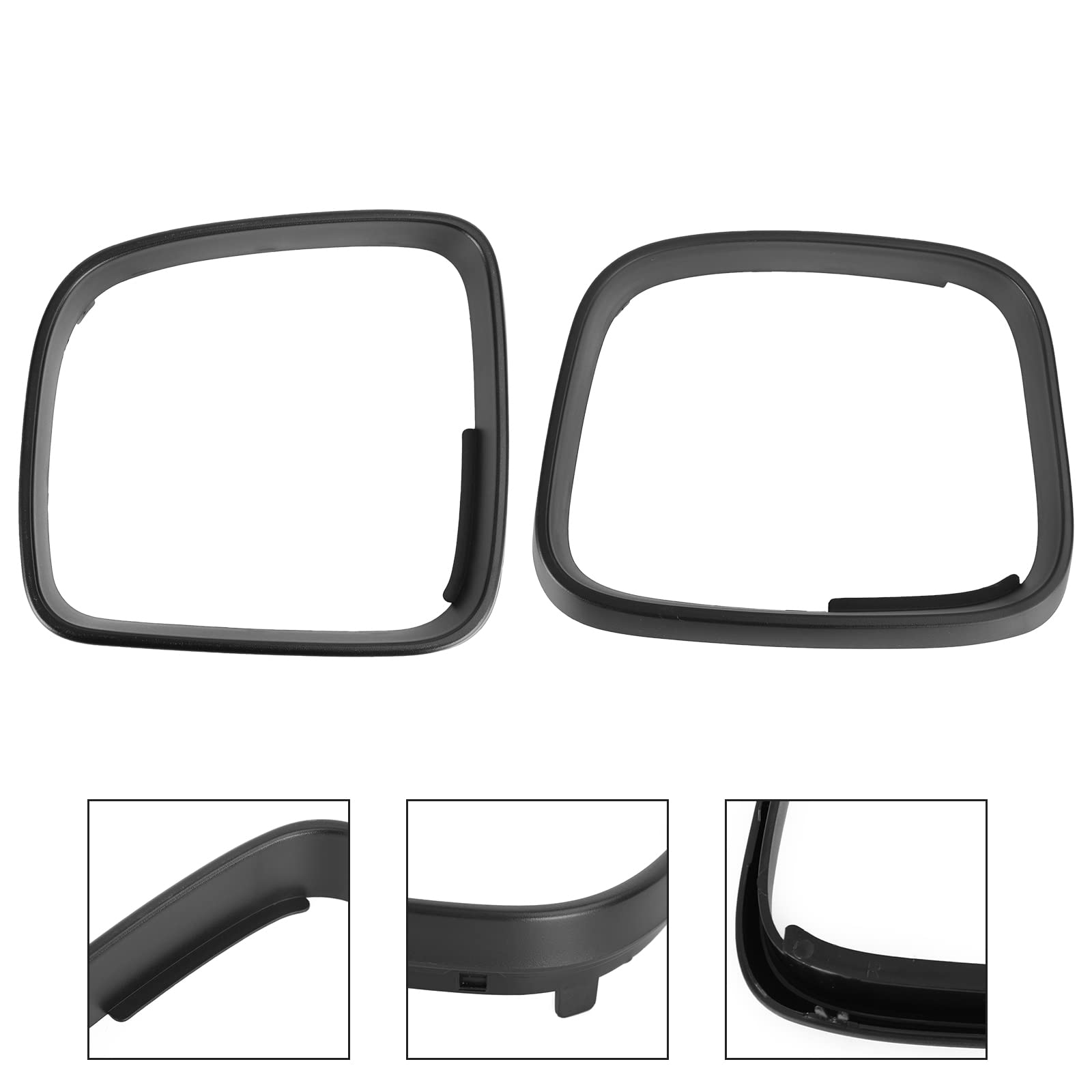 Frezon Left & Right Caddy Wing Mirror Cover Door Trim Ring Bezel Cap for VW Transporter T5 - Replacement Accessories for Car Exterior Styling & Protection