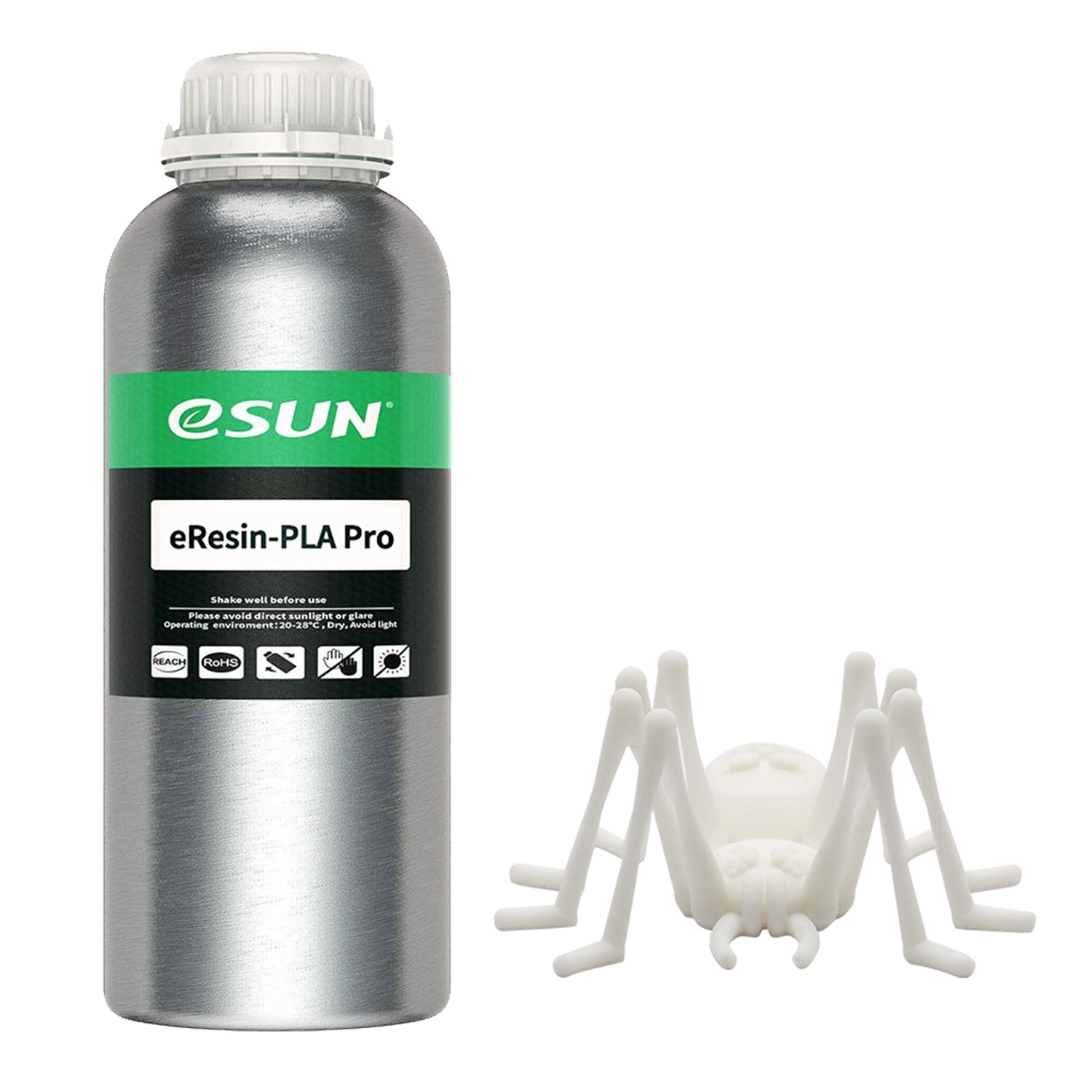 Premium ESUN eResin PLA PRO 3D Printing Resin - 1000g (2.2 lbs) - High Strength, Low Warping, Multiple Colors - Ideal for DIY Projects, Prototyping & Professional 3D Printing