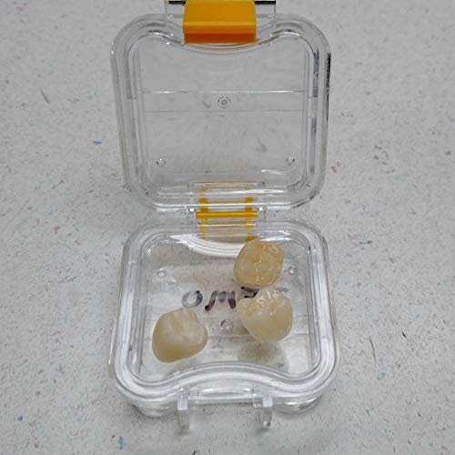 Dental Creations Wonderclasp Pillow Crown Storage Box - 100 Count Transparent Membrane Film Tooth Container with Secure Latch | Ideal for Dental Crowns, Bridges & Temporary Restorations | Perfect for Dentists, Labs & Home Dental Care
