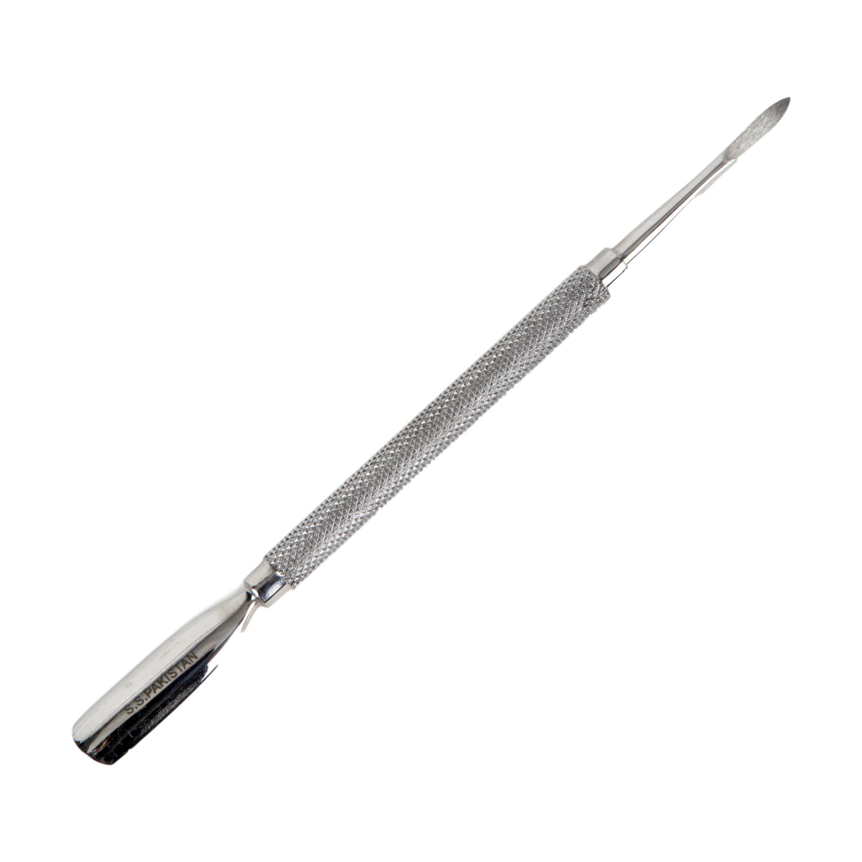 Professional Stainless Steel Cuticle Pusher & Point – Nail Care Tool for Manicure & Pedicure – Perfect for Home & Salon Use