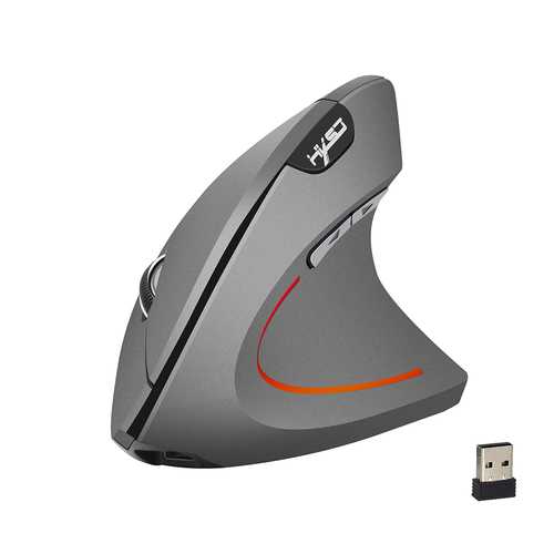 6D Rechargeable 2.4GHz Wireless Vertical Mouse - 2400DPI Ergonomic Gaming Mouse for PC & Laptop - Perfect for Office Work, Graphic Design & Long Gaming Sessions