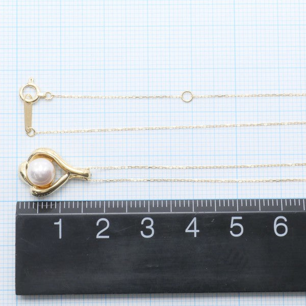 18K Yellow Gold Pearl Necklace for Women - Elegant & Timeless Jewelry Gift for Wedding, Anniversary & Special Occasions