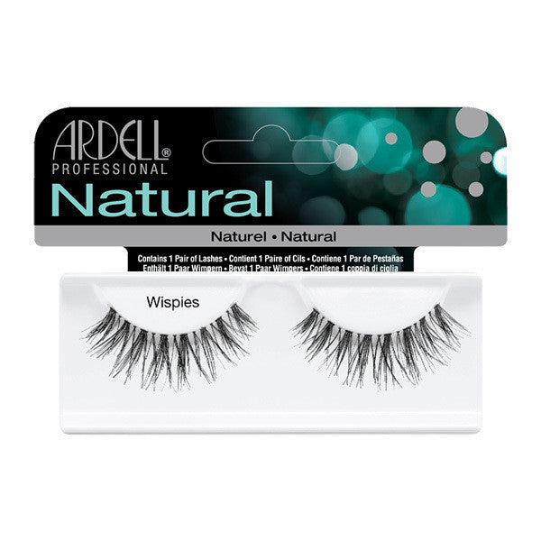 Ardell Natural Wispies False Eyelashes - Black (65010) | Fluttery & Lightweight for Everyday Wear & Special Occasions