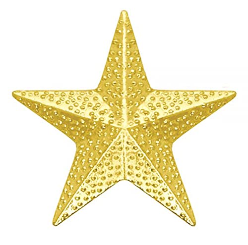 Premium STAR Chenille Lapel Pins - Shiny Gold Lapel Badges for Women & Men - 0.5