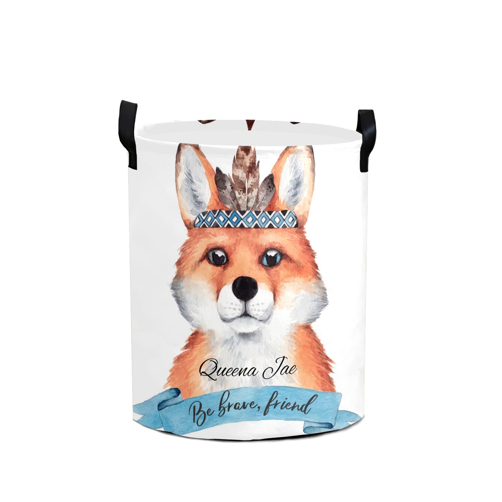 Boho Fox Waterproof Storage Bin - Oxford Fabric Laundry Hamper, Toy Organizer, Clothes Basket for Nursery, Bedroom & Gift Giving | Perfect for Baby Clothes, Toys & Home Decor Organization