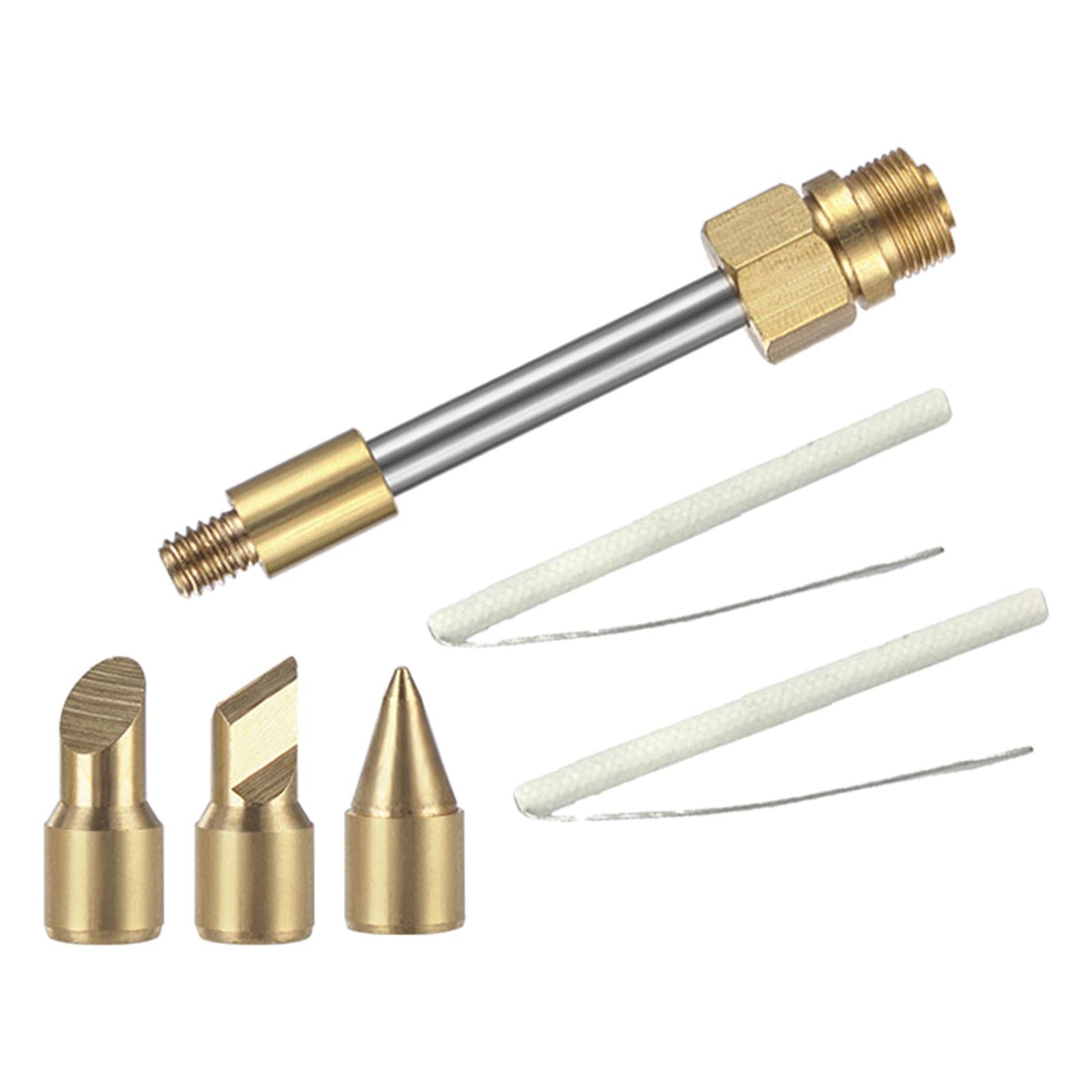 5-Pack USB Soldering Iron Tips with 2 Replacements & 3 Soldering Accessories - Perfect for Electronics Repair, DIY Projects, and Circuit Board Work