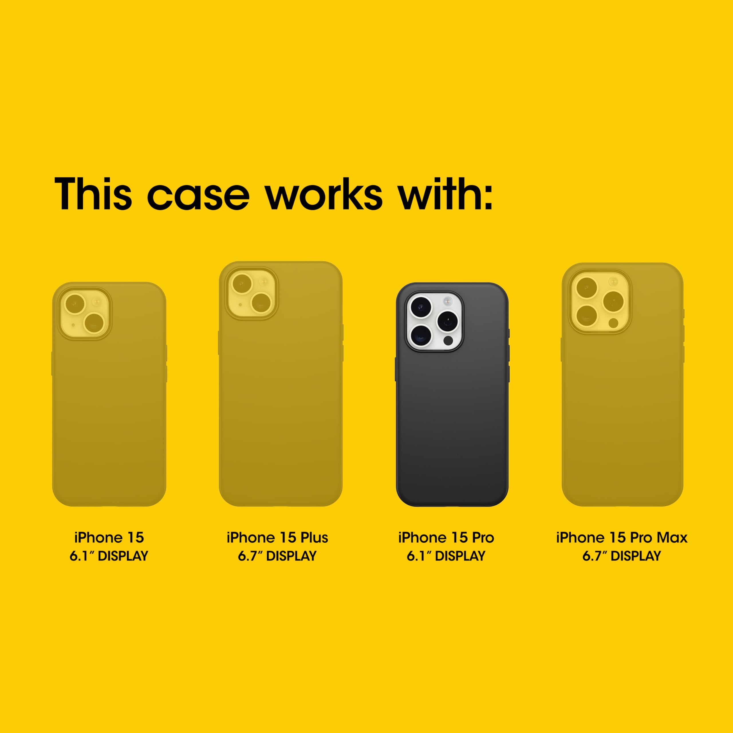 OtterBox iPhone 15 Pro FRĒ Series Waterproof Case with MagSafe - Black | Shockproof, 60% Recycled Plastic | Perfect for Outdoor Adventures, Swimming & Daily Protection (Compatible with iPhone 15 Pro Only)