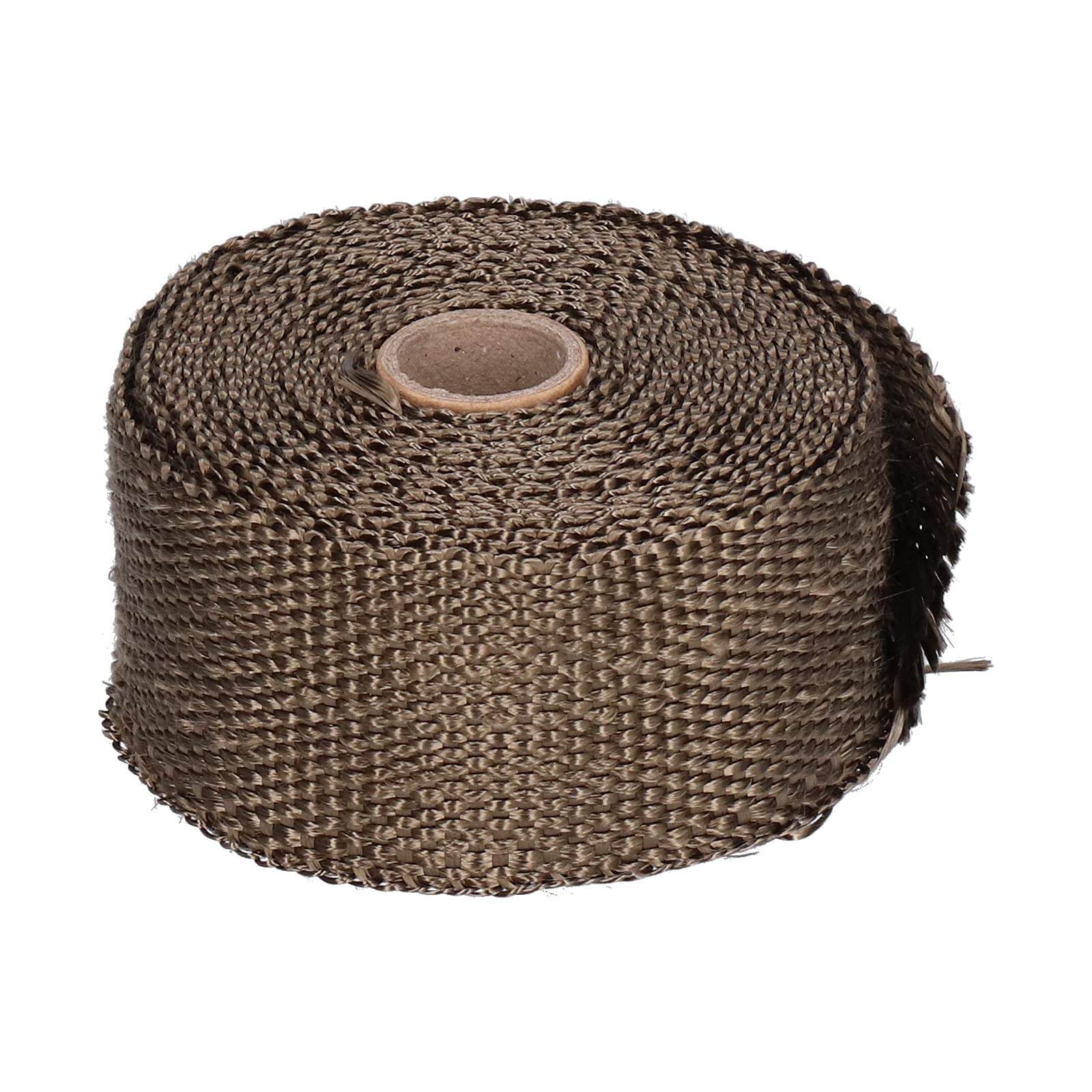 High-Temp Exhaust Pipe Tape - 5M Alloy Steel Heat Wrap for Cars & Motorcycles | Durable Exhaust Sleeve for Performance & Repair | Perfect for Racing, Off-Road & Daily Commute (Brown)