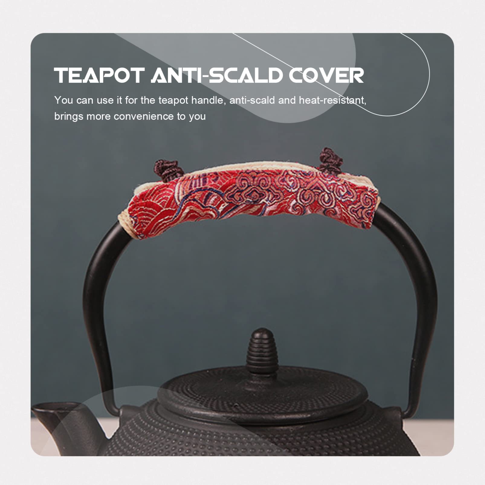 FAVOMOTO Anti-Scald Teapot Handle Cover - Heat Resistant Kitchen Gloves for Cooking & Tea Making