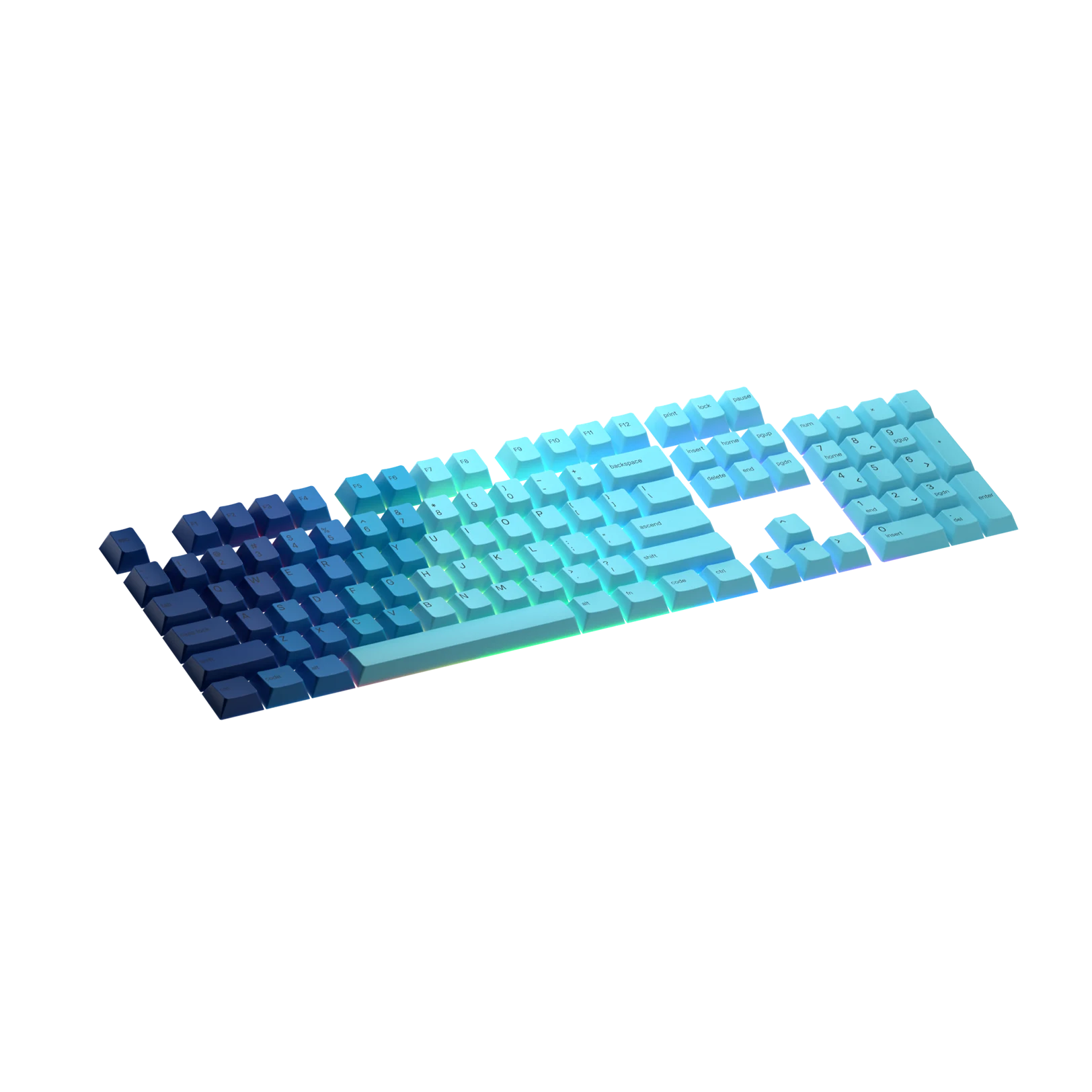 Custom Ocean Themed Keycaps for Mechanical Keyboards - Perfect for Gaming, Typing & Office Work