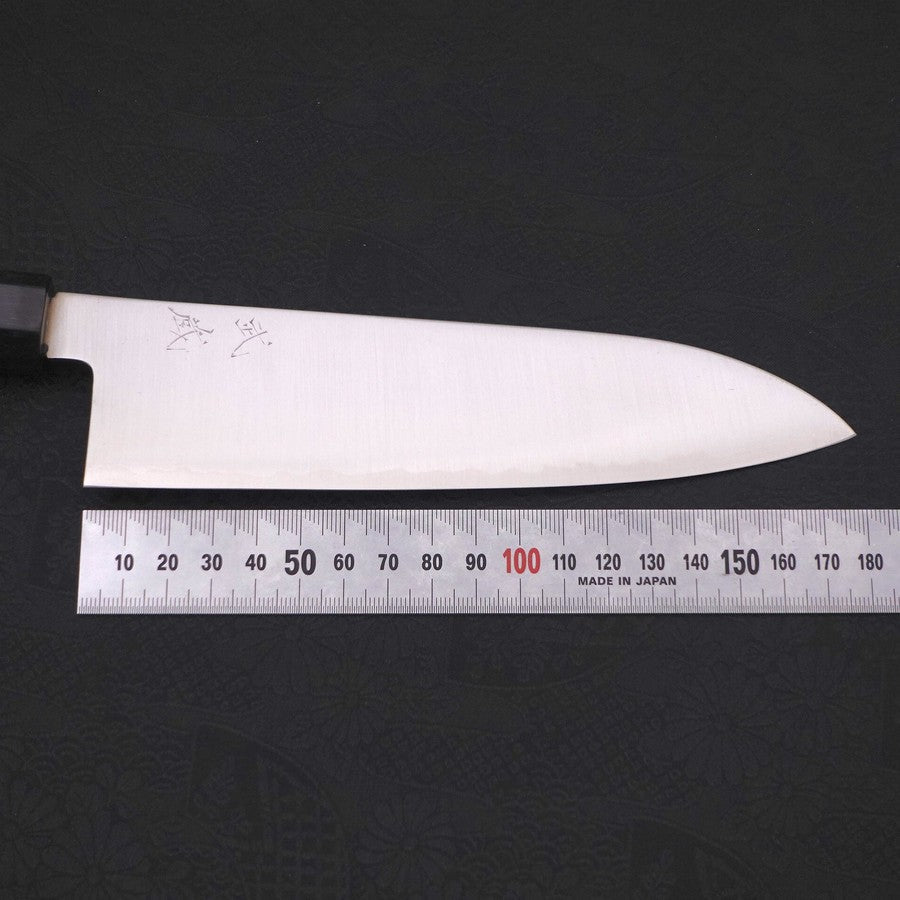 Premium Santoku Knife 180mm - ZDP-189 High Carbon Stainless Steel Blade with Polished Buffalo Ebony Handle - Professional Japanese Kitchen Knife for Slicing, Dicing & Precision Cutting - Perfect for Chefs & Home Cooks