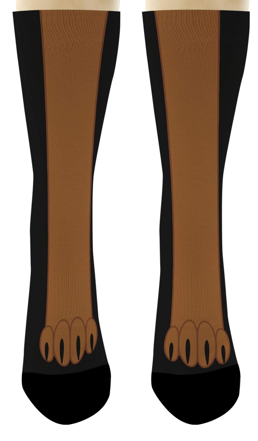 Funny Unisex Dog Animal Socks - Novelty Crew Socks with Dog Leg Design | Perfect Gift for Dog Lovers | Great for Cosplay, Costume Parties & Everyday Wear