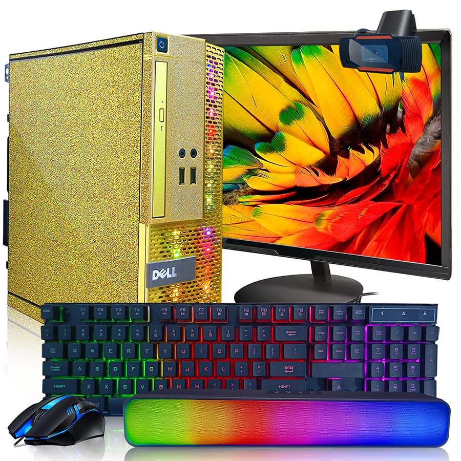 RGB Gaming PC - Dell Quad Core i5 3.6GHz, 16GB RAM, 512GB SSD for Home & Office