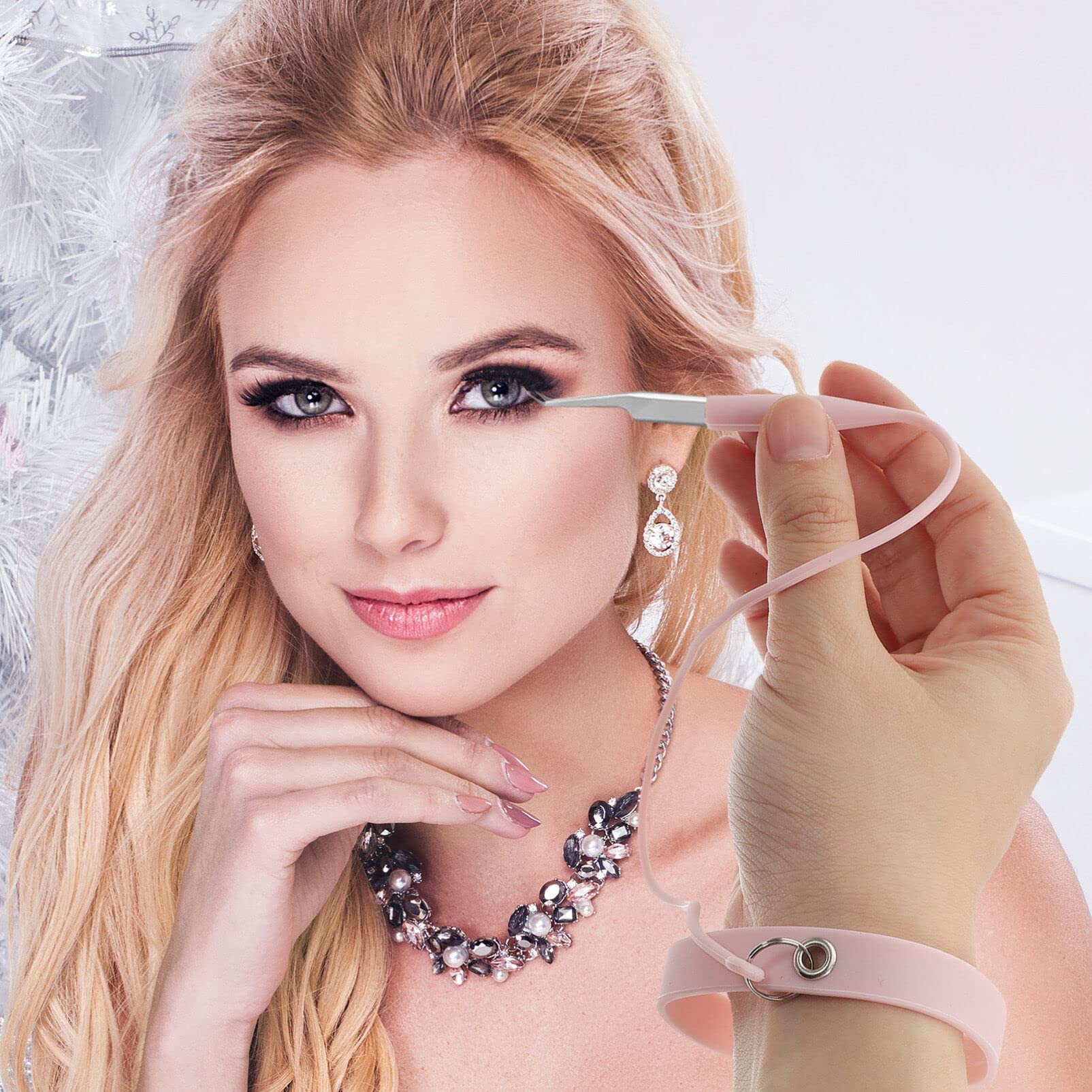 Professional Silicone Eyelash Tweezers Holder - Adjustable Silicone Bracelet for Lash Extensions, Protects & Organizes Tweezers - Perfect for Lash Technicians & DIY Beauty Enthusiasts at Home or Salon