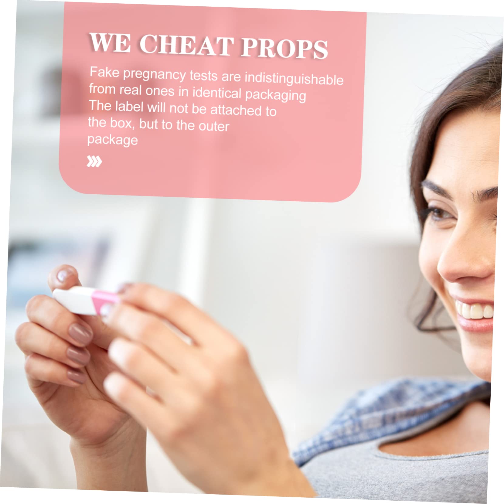 Toyvian 3-Piece Random Funny Prank Props - Pregnancy Test Gag Toys for Adults - Perfect for Pranks, Parties, and Social Media Challenges