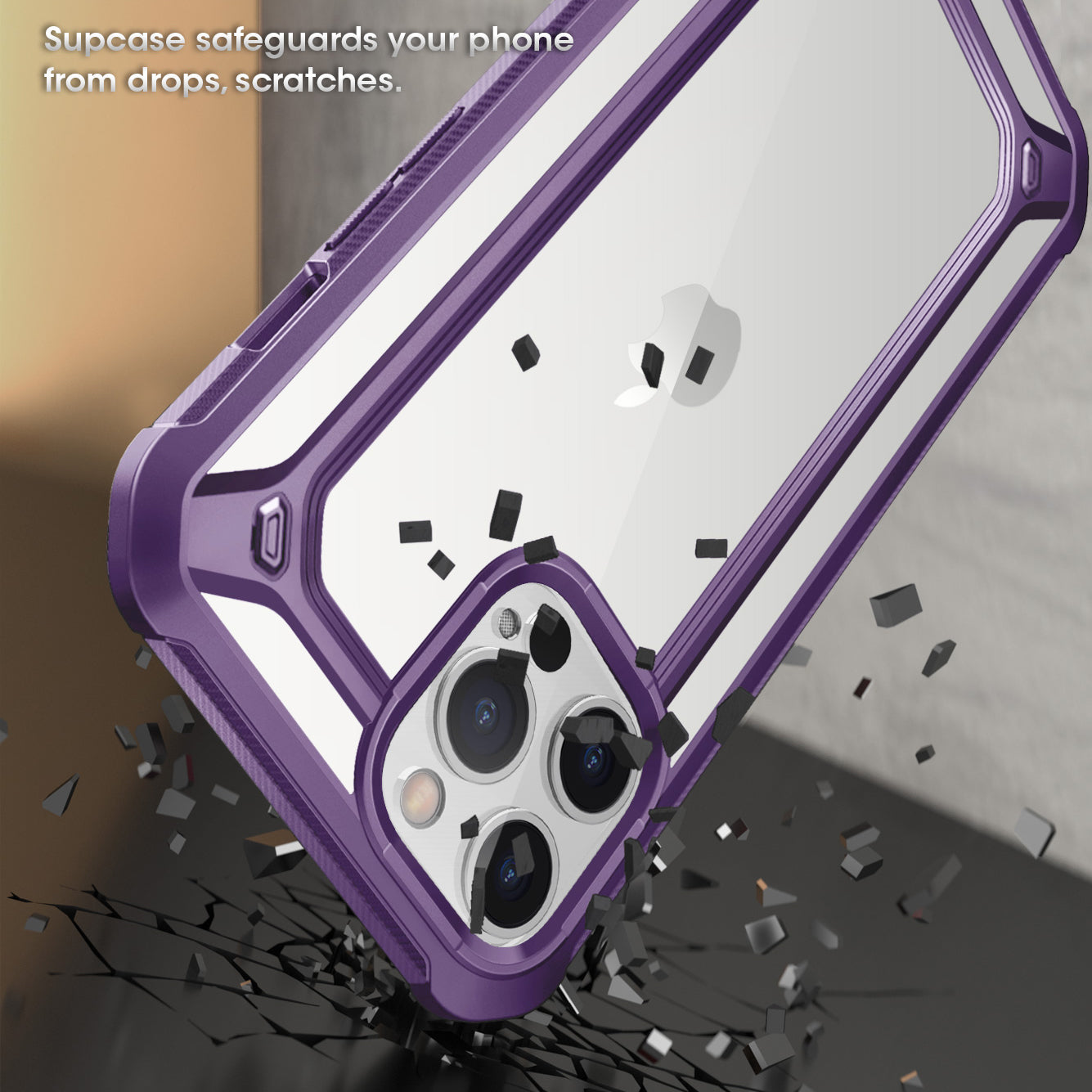 iPhone 12 Pro Max 6.7 Inch Unicorn Beetle Pro Series Case with Built-in Screen Protector - Shockproof Protective Cover in Purple | Perfect for Outdoor Activities, Travel & Daily Use