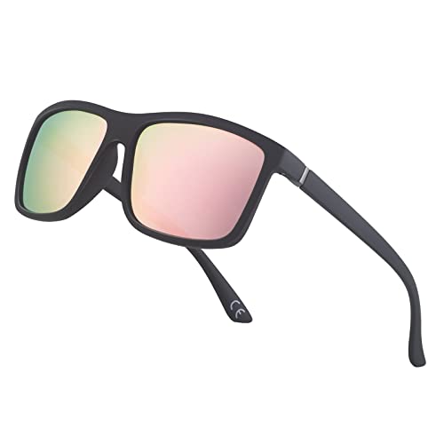 A03 Matte Black Frame/Pink Mirror Lens