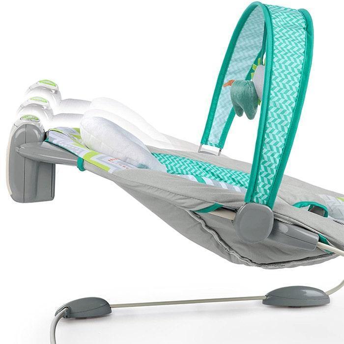 Ingenuity by Bright Starts SmartBounce Automatic Baby Bouncer Seat - Auto Bouncing & Soothing Motions, Adjustable Recline, Vibrations & Music - Perfect for Newborns & Infants (Ridgedale Design) - Great for Playtime, Naptime & Parent's Hands-Free Moments