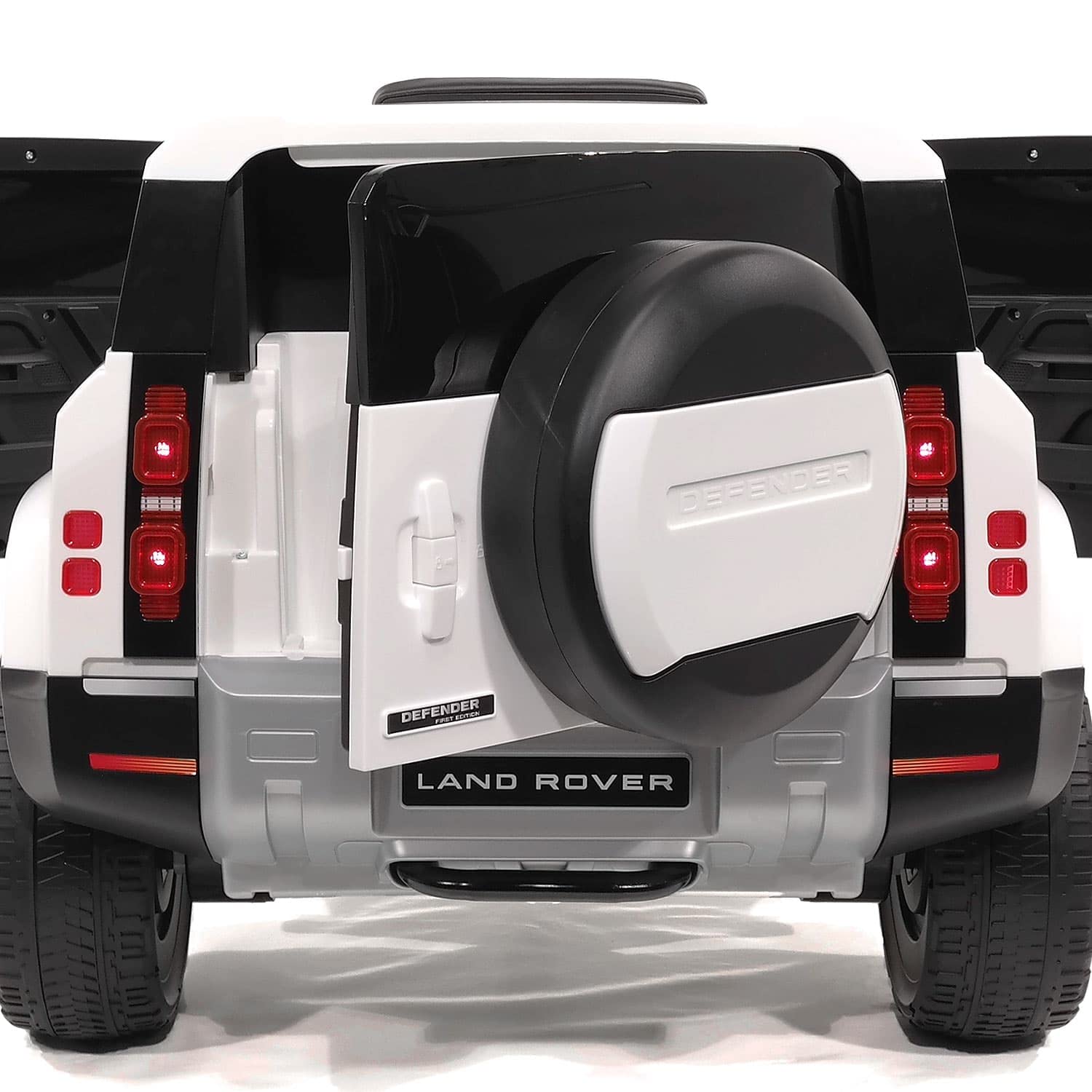 Modern Kids Land Rover Defender 12V Electric Ride-On Car with Parental Remote Control, MP3/USB Music Player, Leather Seat & LED Lights - Red Off-Road Adventure Vehicle for Boys & Girls (Ages 3-8) | Perfect for Outdoor Play, Birthday Gifts & Backyard Driving Fun