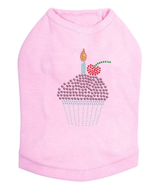 Sparkling Rhinestone Cupcake Tank Top for Women - Multiple Colors - Perfect for Parties, Weddings & Special Occasions