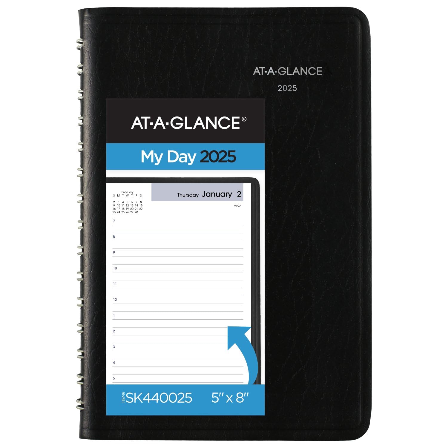 AT-A-GLANCE 2025 Daily Appointment Book Planner - 5