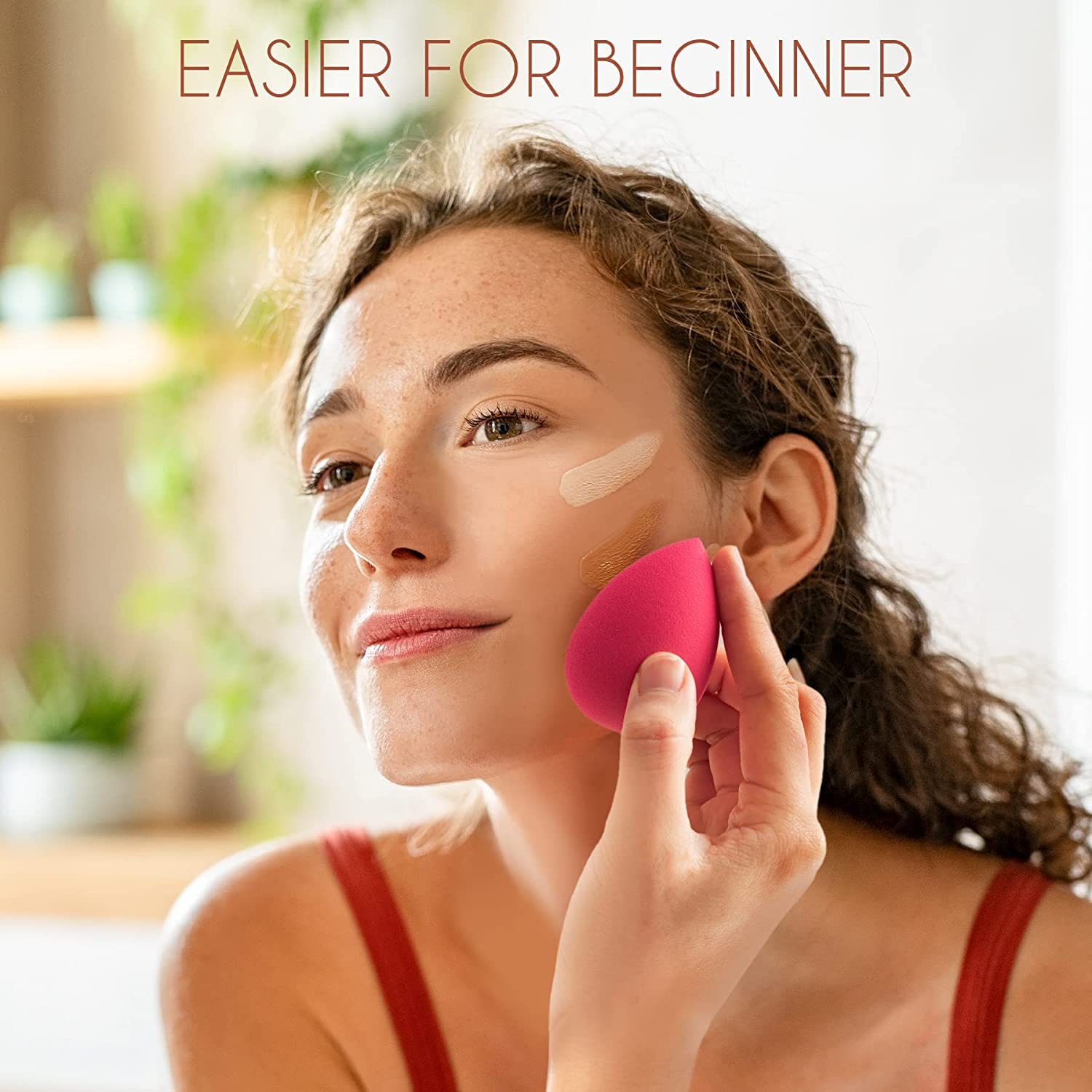 5Pcs Premium Beauty Blender Sponge Set - Flawless Makeup Puff for Foundation, Cream & Powder - Wet & Dry Use - Perfect for Everyday Makeup & Professional Application
