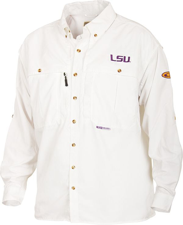 LSU Wingshooter's Long Sleeve Shirt for Hunting & Outdoor Activities - Durable & Comfortable Camo Apparel for Men