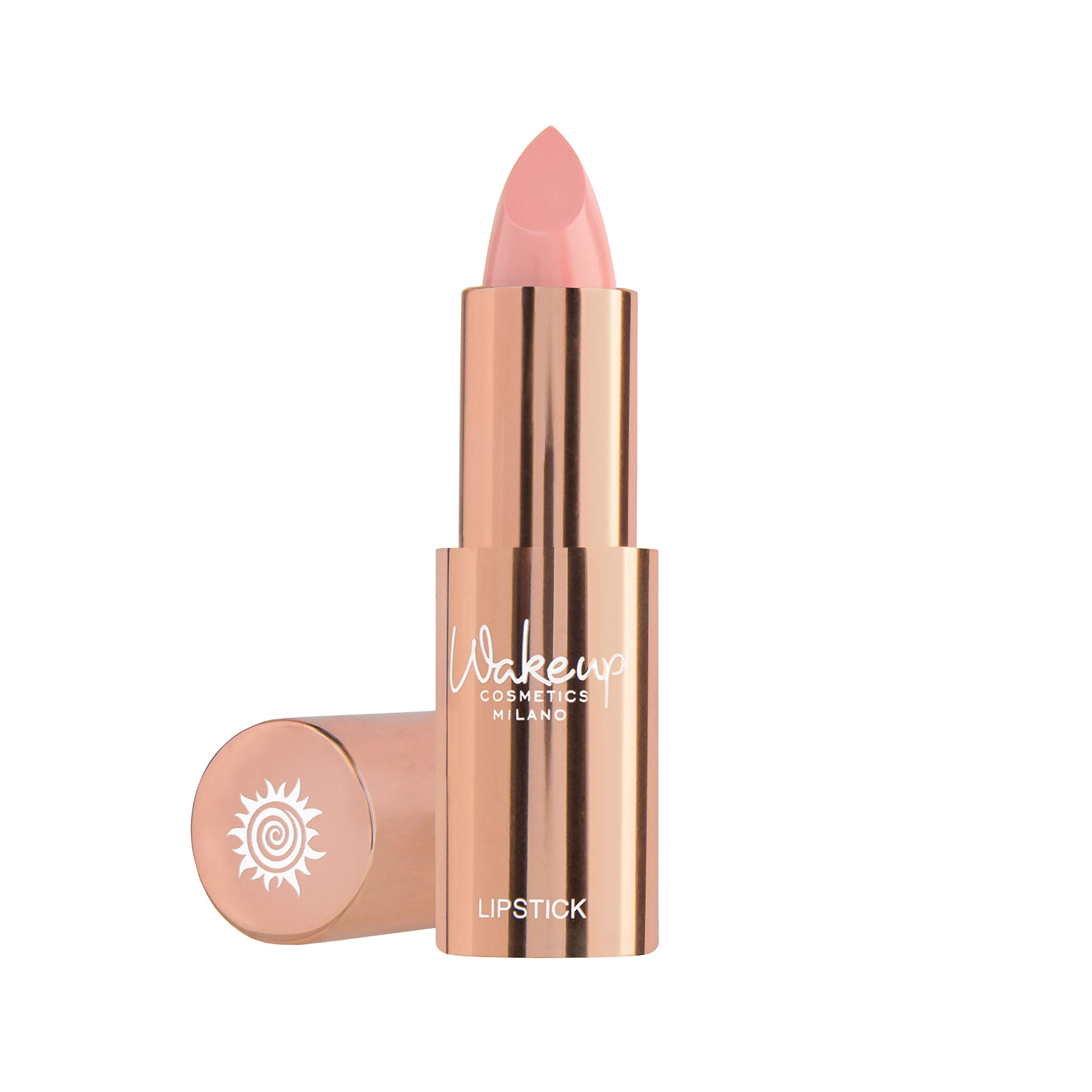 Wakeup Cosmetics - Creamy Lipstick with Shiny Finish, Apricot Color for Moisturized & Glossy Lips - Perfect for Everyday Wear, Date Night & Special Occasions
