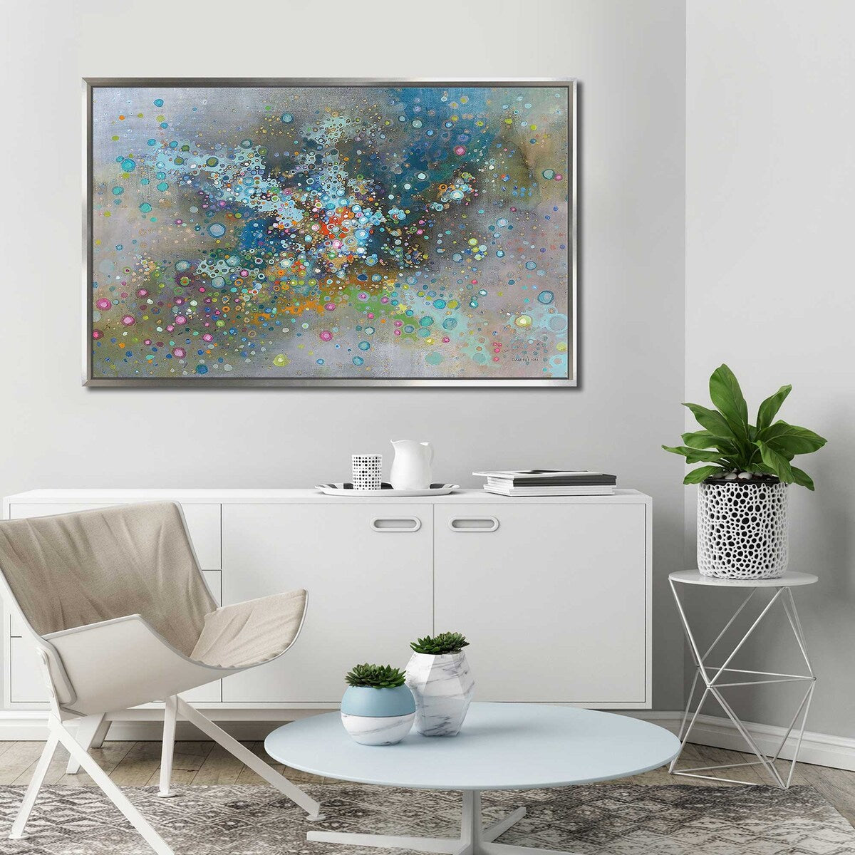 Stunning Andromeda Galaxy Print on Floating Canvas - Perfect for Home Decor, Wall Art & Space-Themed Room Design