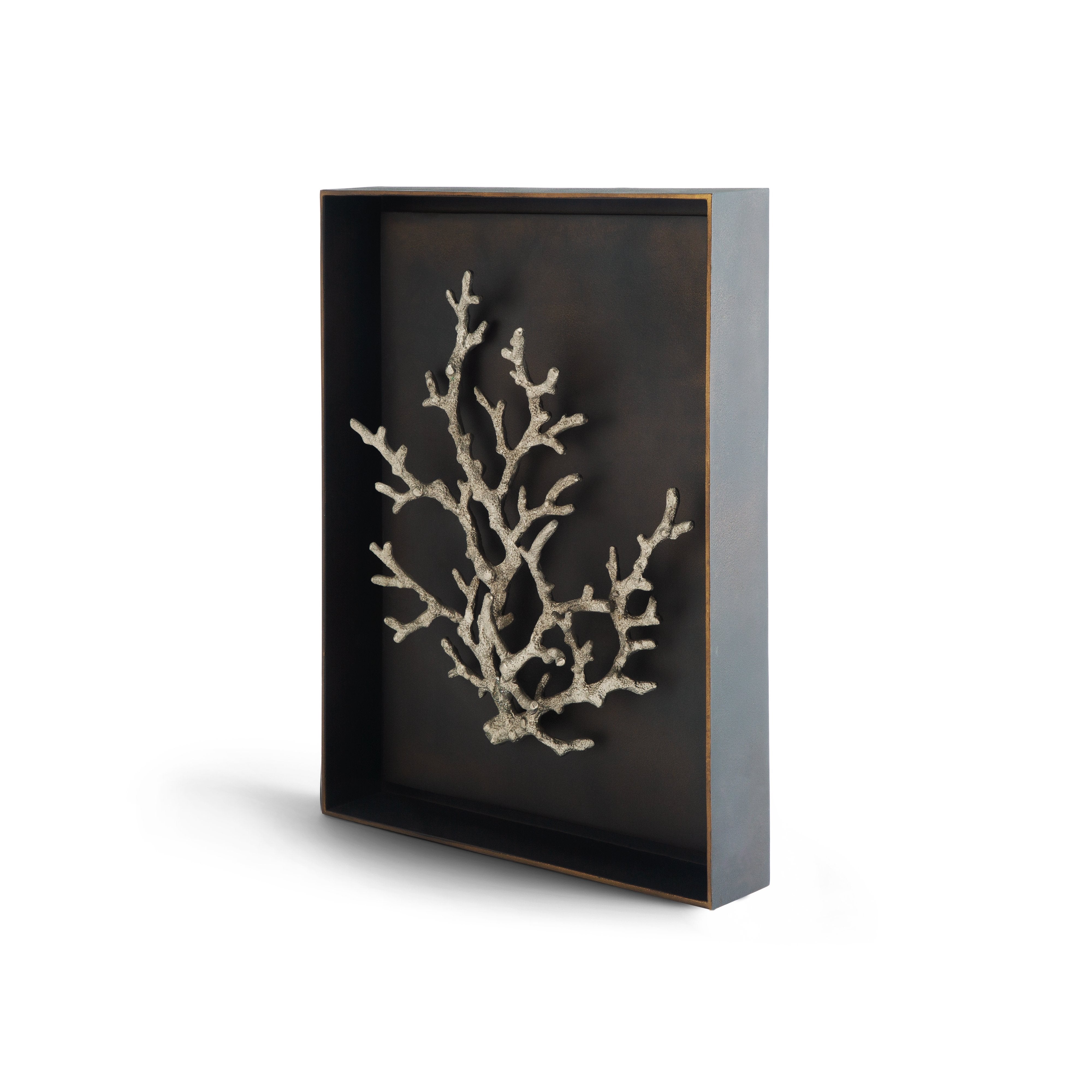 Ocean Coral Shadow Box Wall Art - Handmade 3D Framed Decor for Beach House, Living Room, Bedroom & Office - Perfect Coastal Home Decor Gift