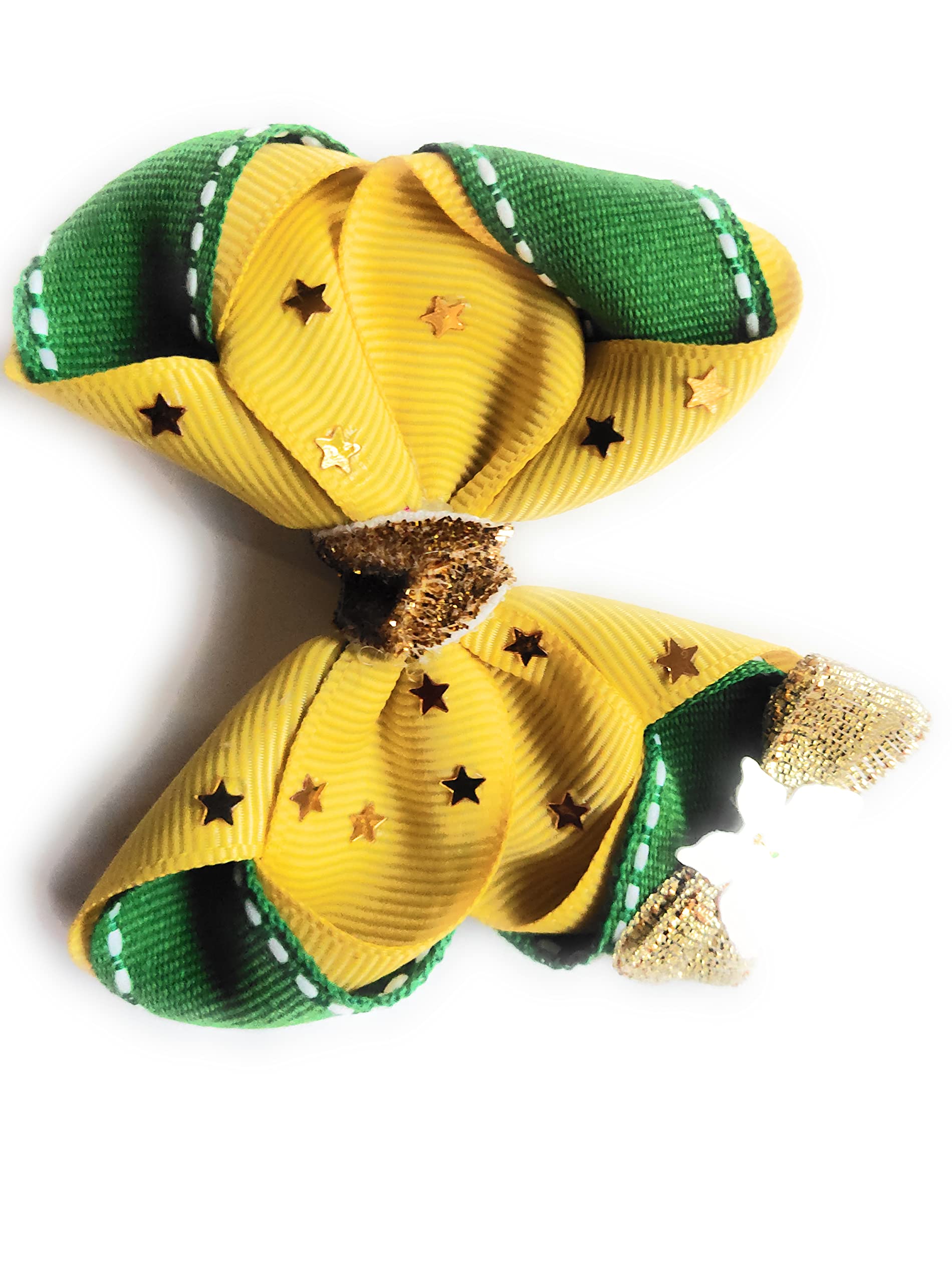 Arshi's Yellow Hair Bows & Clips for Girls - Cute Hair Accessories for School, Parties & Everyday Wear