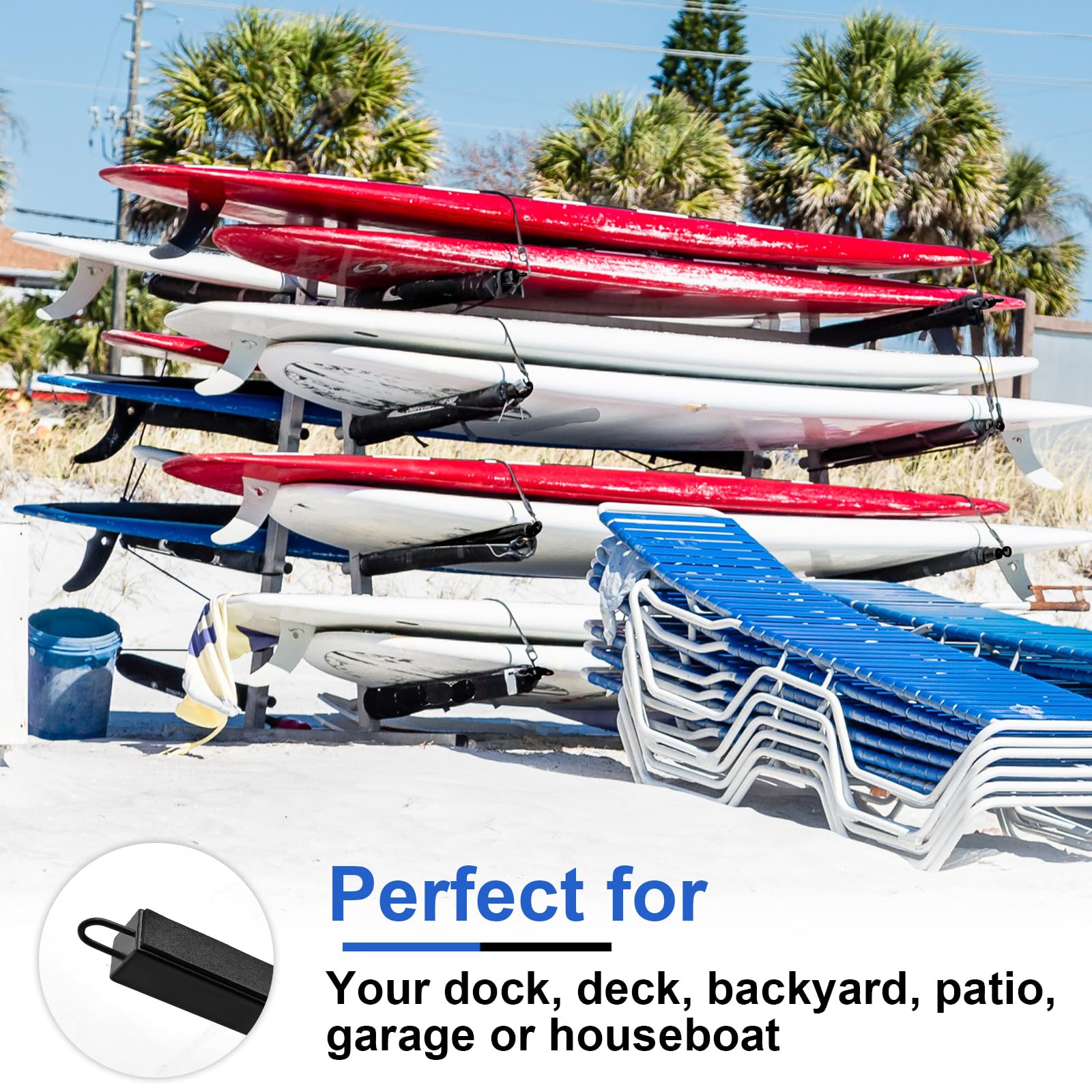Heavy Duty Adjustable Freestanding Kayak Storage Rack - Weatherproof Outdoor Stand for Kayaks, SUPs, Canoes & Paddleboards | Perfect for Garage, Backyard & Beach Storage
