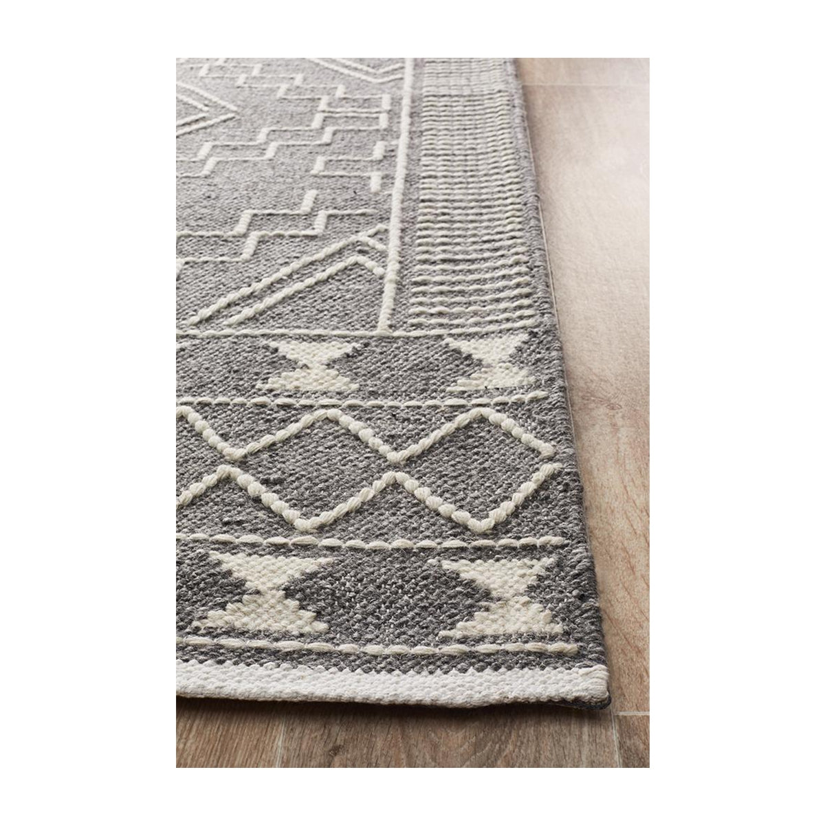 Premium Hudson 802 Soft Area Rug - Gray Modern Living Room Carpet - Non-Slip Comfort for Bedroom, Dorm & Home Decor